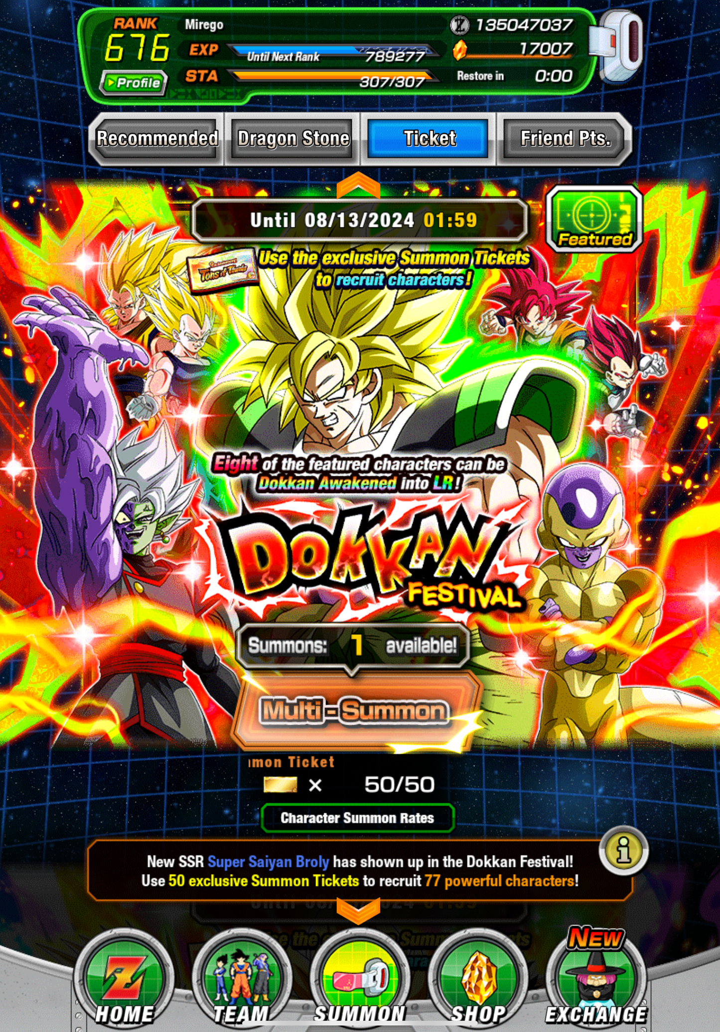 ⭐ Dokkan Battle - 16,150DS - GLOBAL IOS - 132  LR + 57 DFE + 1000 COINS