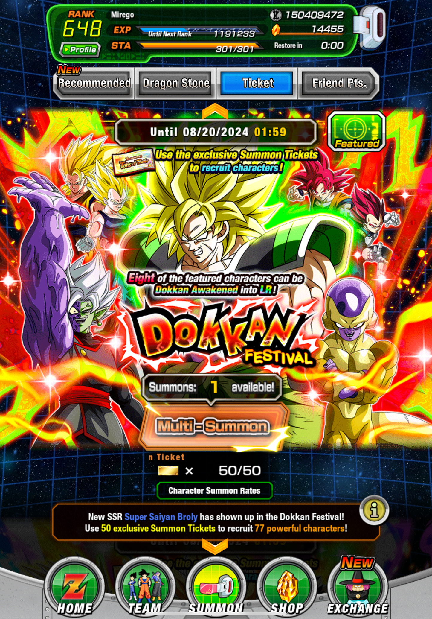 ⭐ Dokkan Battle - 14,500DS - GLOBAL IOS - 116 LR + 66 DFE + Rainbow 9 Anni LR’s + 200 COINS