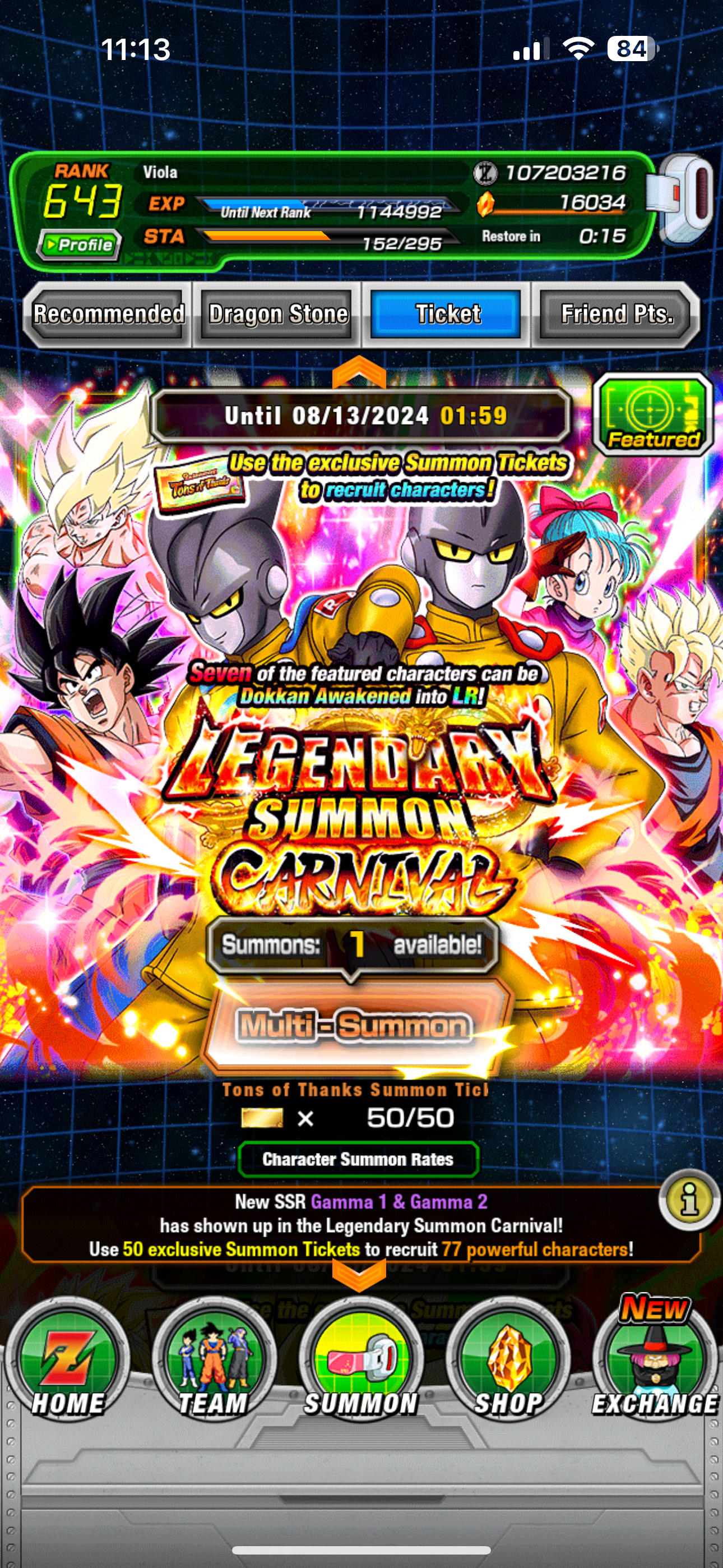 ⭐ Dokkan Battle - 16,000DS - GLOBAL IOS - All 9 Anniversary Units - 96 LR + 67 DFE + 400 COINS