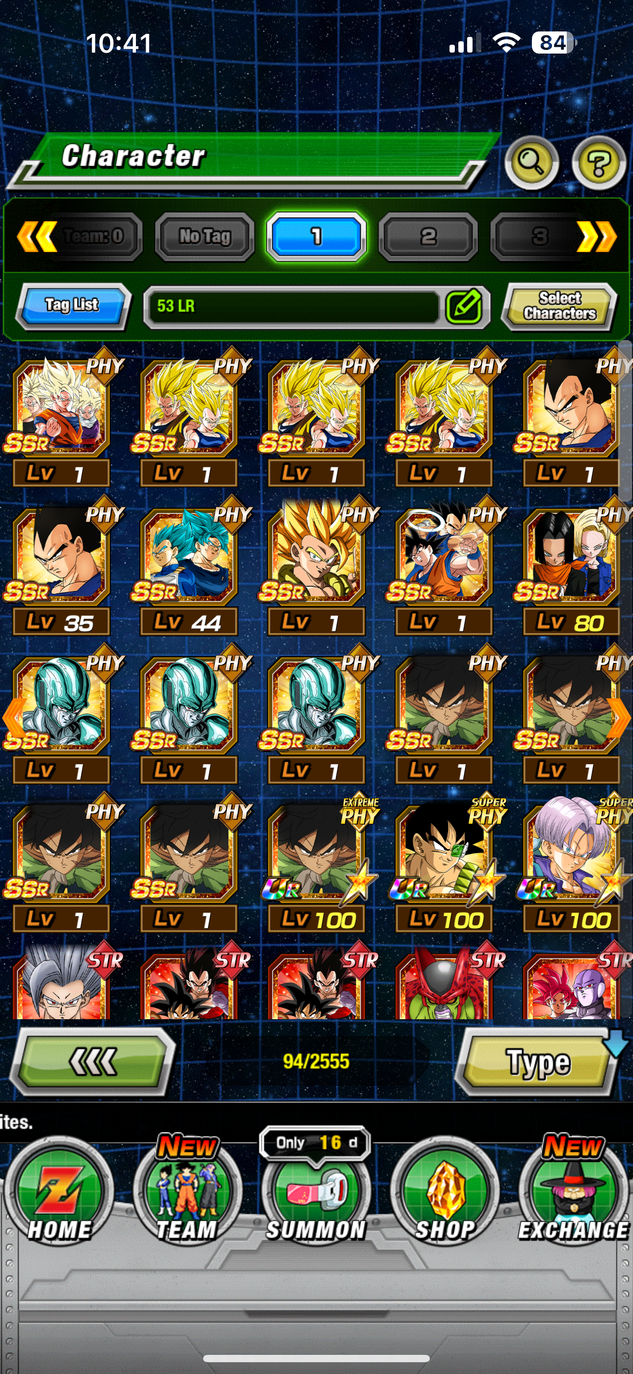 ⭐ Dokkan Battle - 17,800DS - GLOBAL IOS - 94 LR + 81 DFE + 1000 COINS