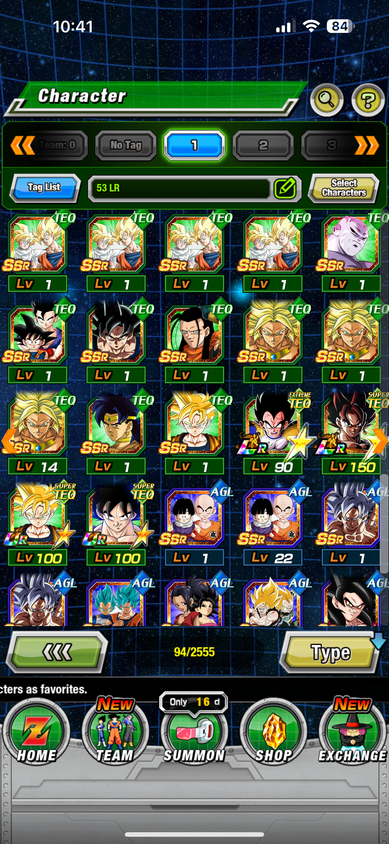 ⭐ Dokkan Battle - 17,800DS - GLOBAL IOS - 94 LR + 81 DFE + 1000 COINS