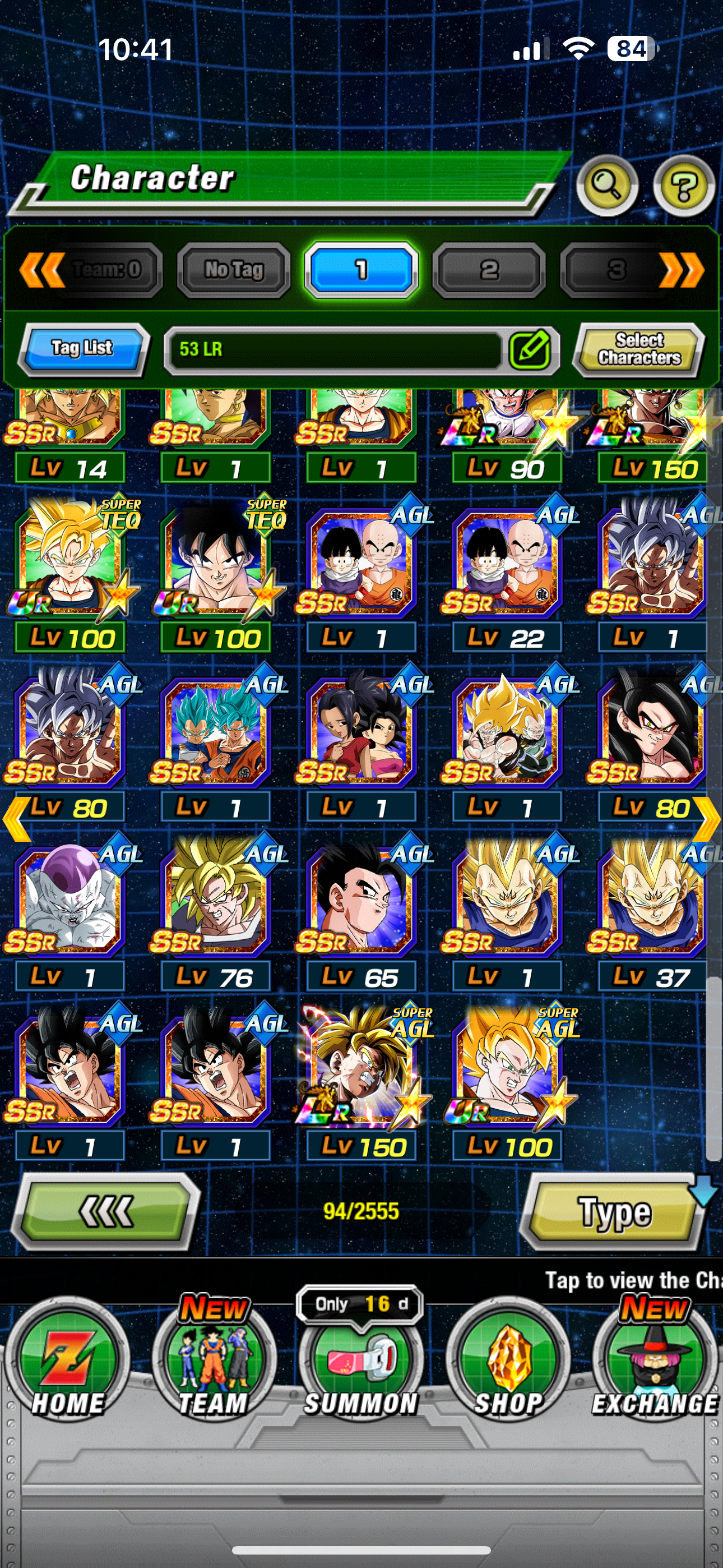 ⭐ Dokkan Battle - 17,800DS - GLOBAL IOS - 94 LR + 81 DFE + 1000 COINS