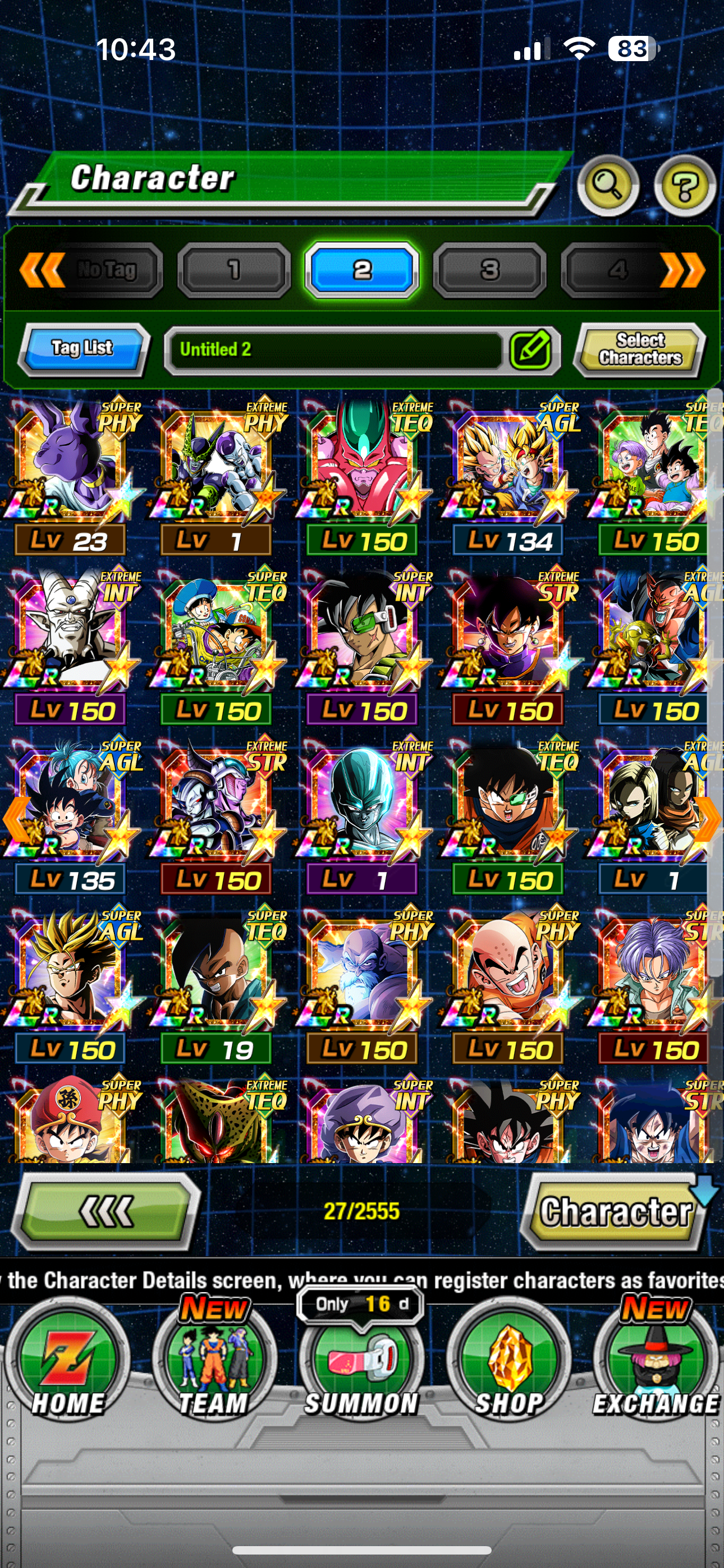 ⭐ Dokkan Battle - 17,800DS - GLOBAL IOS - 94 LR + 81 DFE + 1000 COINS