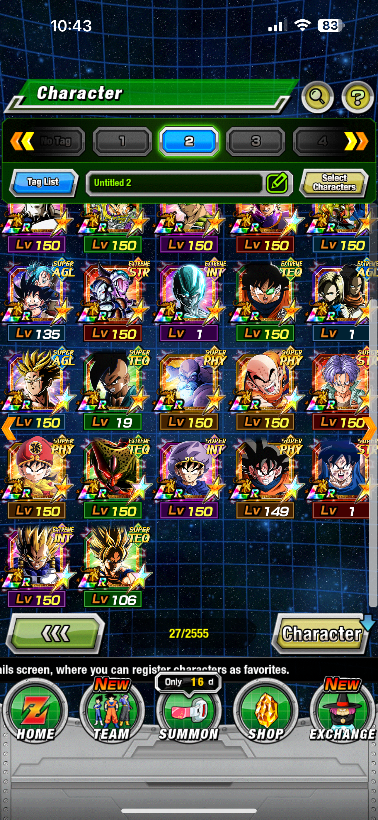 ⭐ Dokkan Battle - 17,800DS - GLOBAL IOS - 94 LR + 81 DFE + 1000 COINS