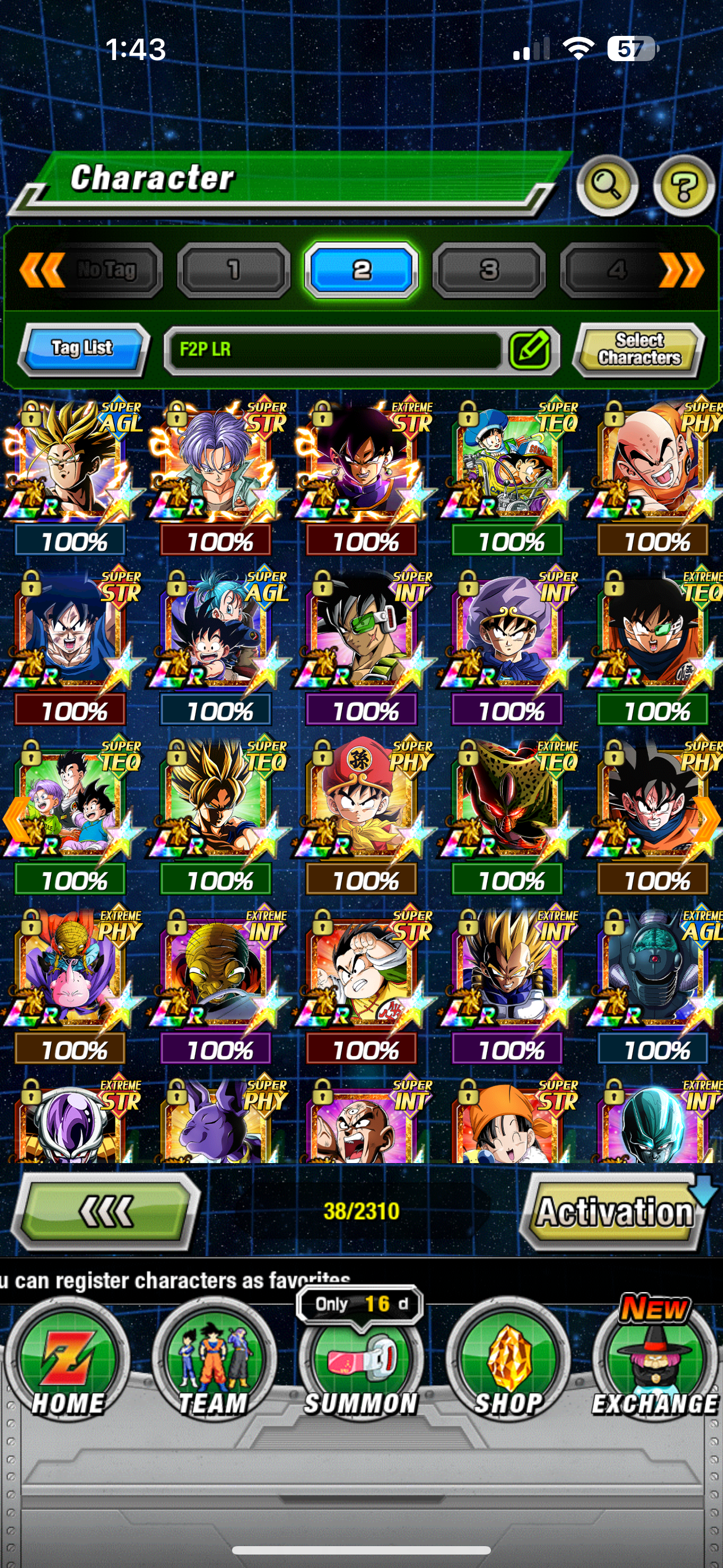 ⭐ Dokkan Battle - Rank 700- 11,750 DS - GLOBAL IOS - 91 LR + 85 DFE + 1100 COINS