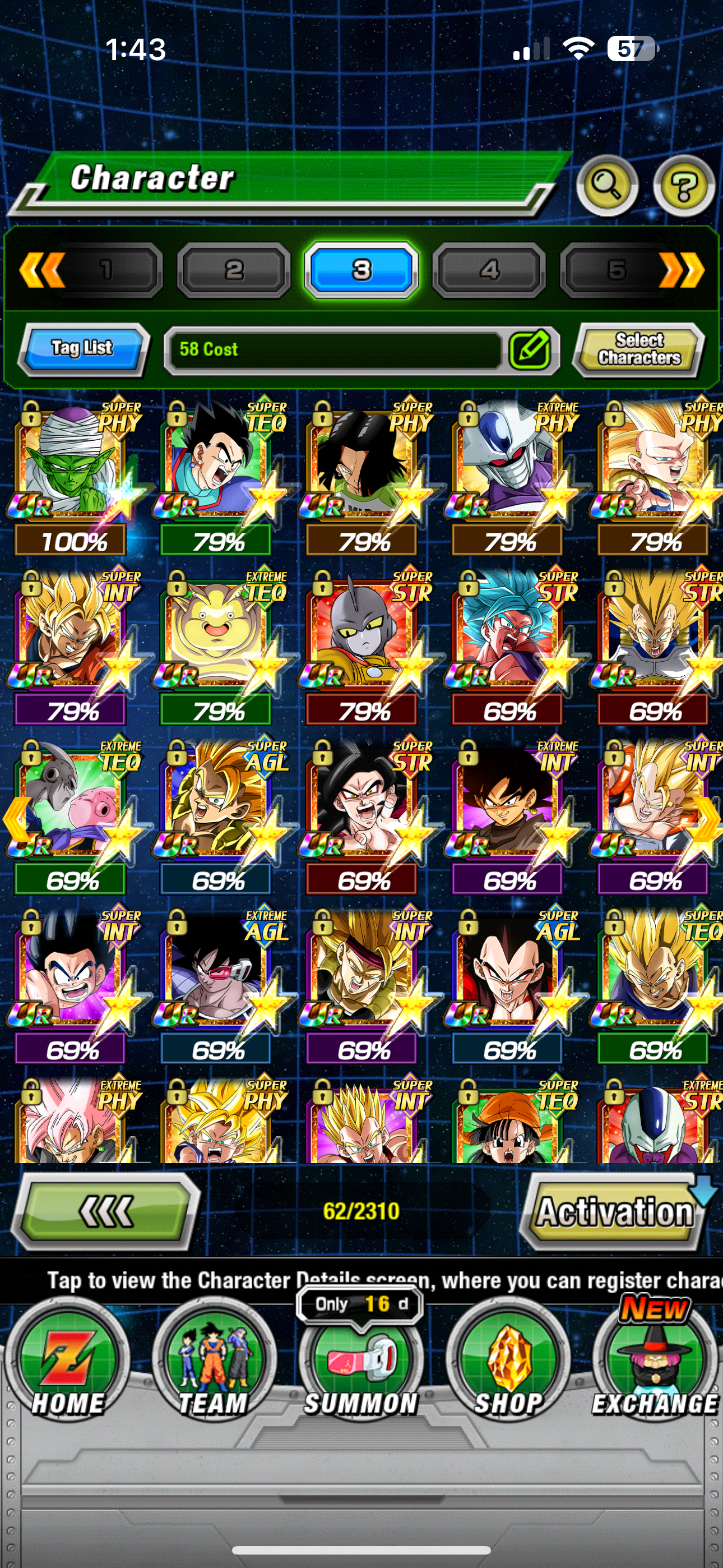 ⭐ Dokkan Battle - Rank 700- 11,750 DS - GLOBAL IOS - 91 LR + 85 DFE + 1100 COINS