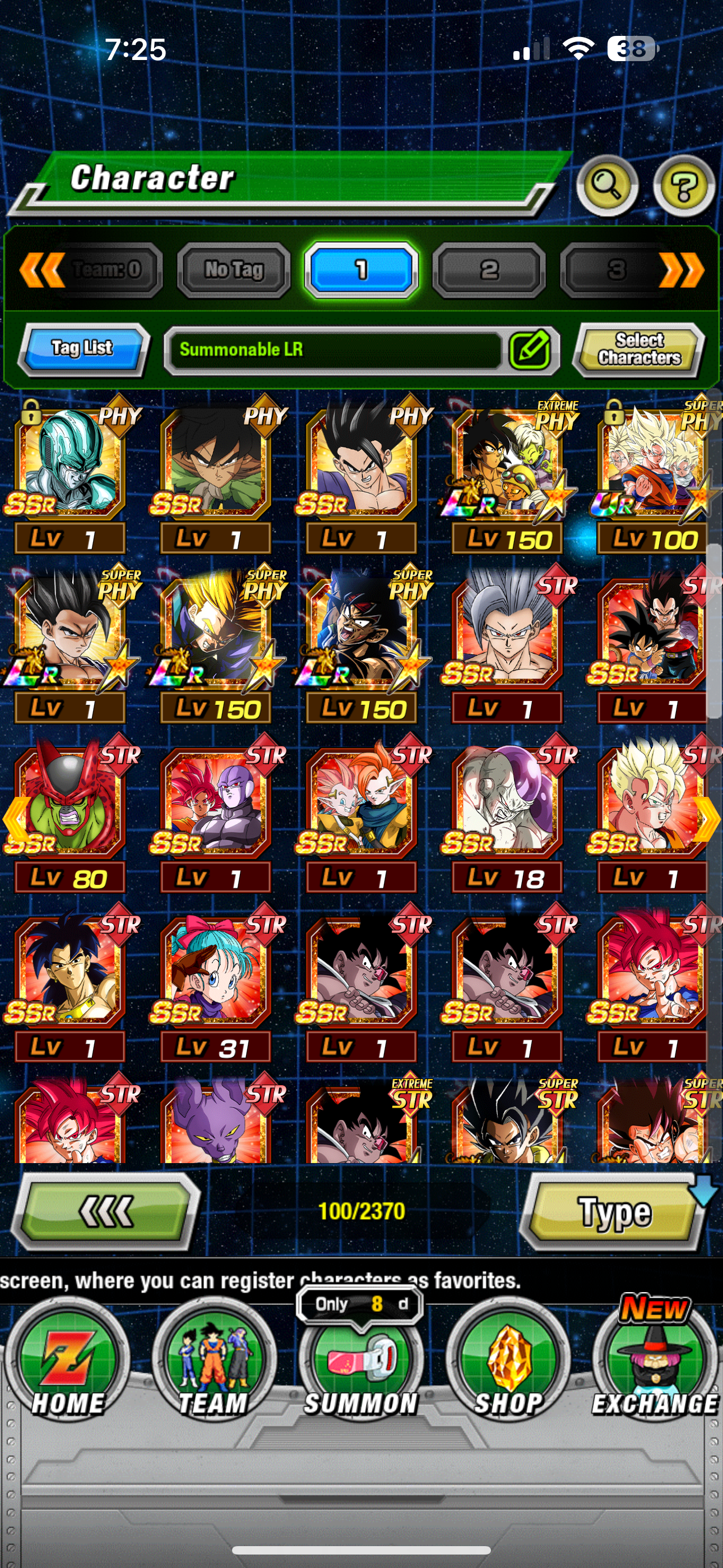 ⭐ Dokkan - 17,250 DS - GLOBAL IOS - 100 LR + 95 DFE + All 9 Anni + WWDC + CELL