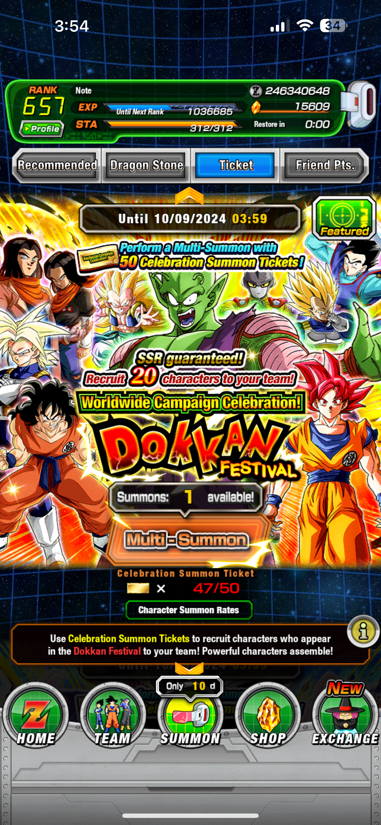 ⭐ Dokkan Battle - 15,600Ds - GLOBAL IOS - 123 LR + 97 DFE + All New WWDC Unit